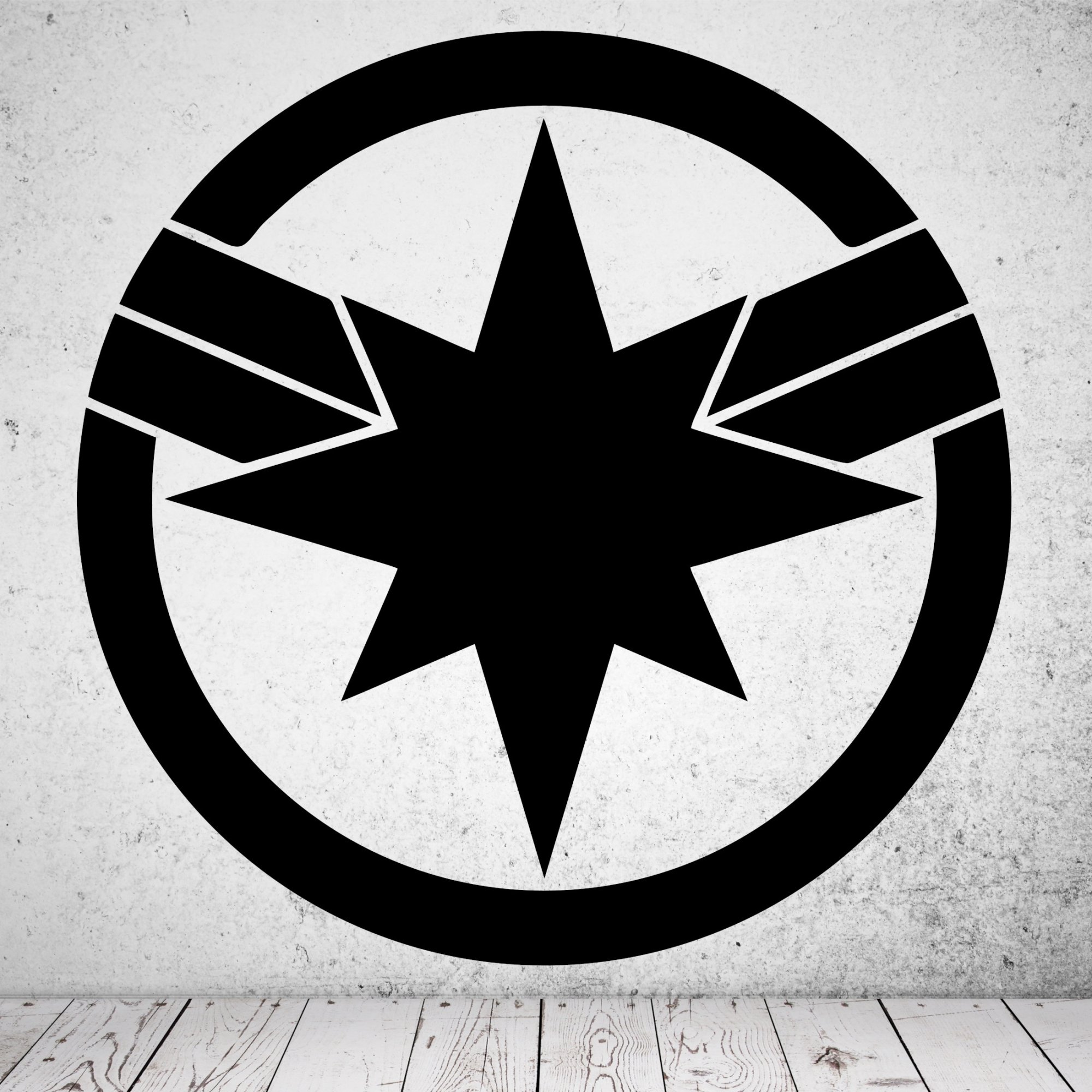 46234 Captain Marvel  Wandsticker
